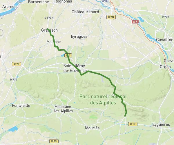 De Graveson à Aureille 27 km
