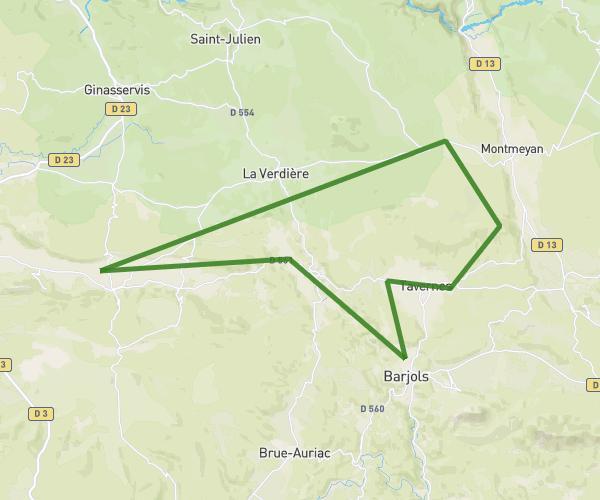 Barjols Esparron les 3 croix revu 2