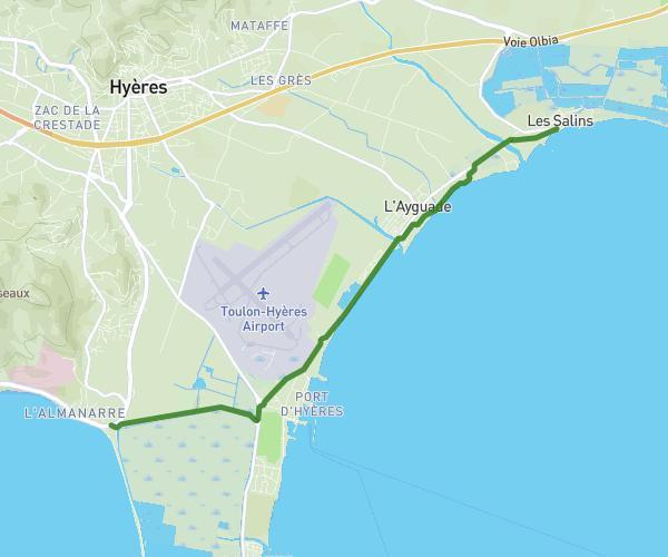 De Route de l'Almanarre à Hyères