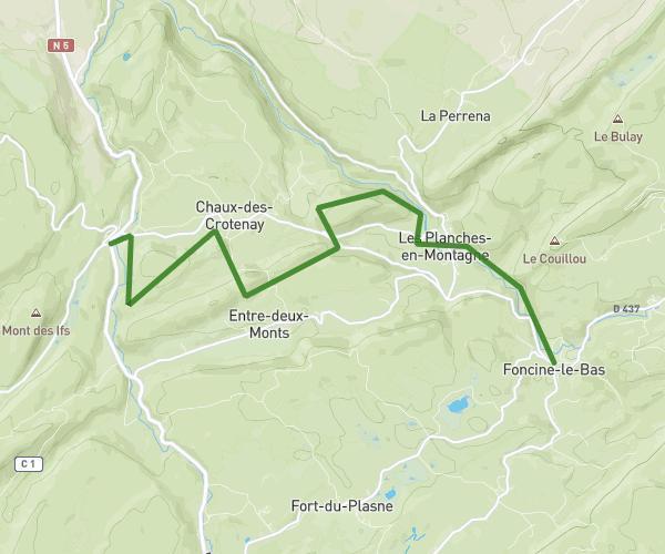 De Chaux-des-Crotenay à Foncine-le-Bas