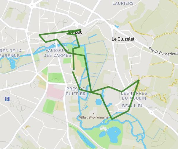 Marche de l'Europe autour de  Jonzac