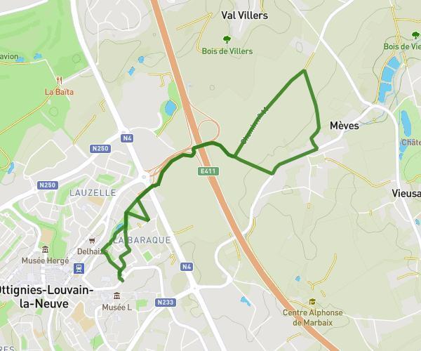 Autour de Ottignies-Louvain-la-Neuve