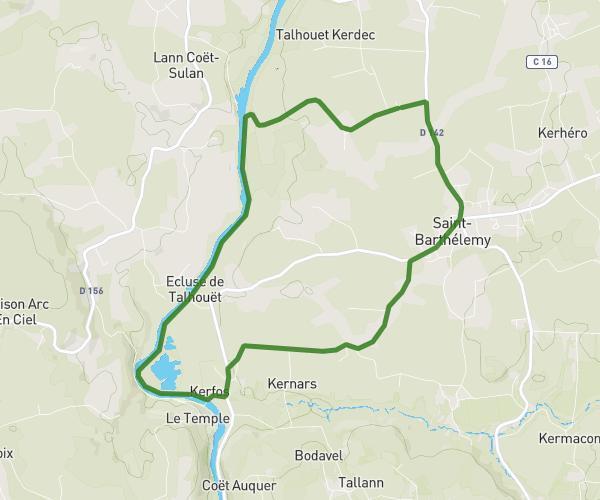 Autour de Kergouav Vihan Treblavet Saint Adrien