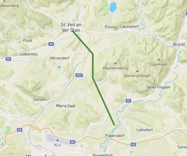 Von Sankt Thomas nach Sankt Veit an der Glan