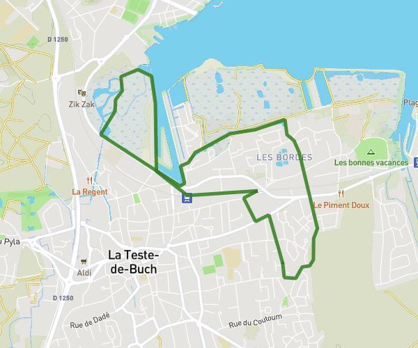 8 km port La Teste