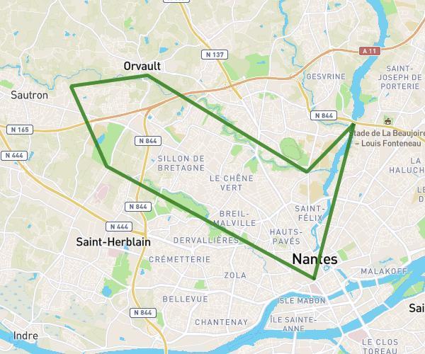 31km de rivières vers Orvault