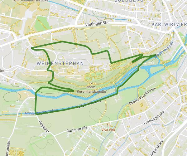 Rundkurs Weihenstephaner Berg 3,5 km