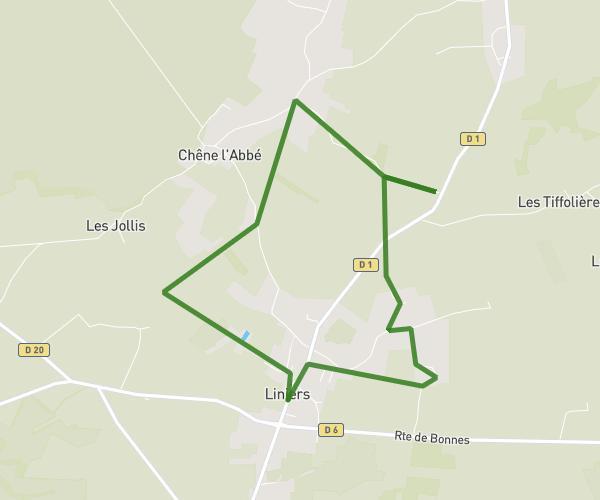 Autour de Liniers 8 Km