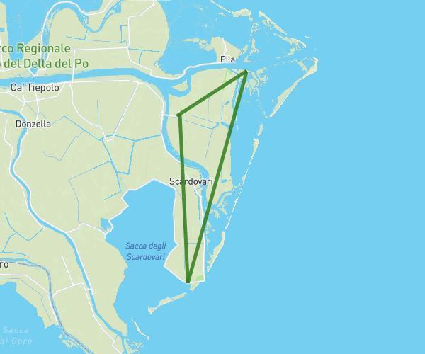 B&amp;B lanterna rossa  Polesine Camerini  tour in bici ad anello