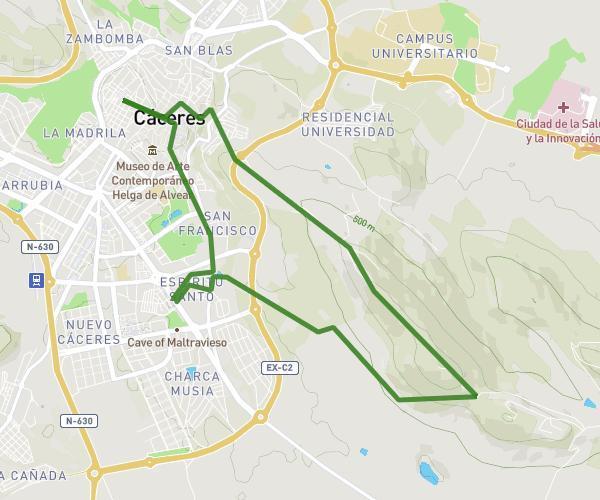 Ruta las antenas Tellez