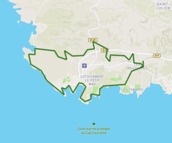 De Allée du Buisson à Chemin de la Roustide
