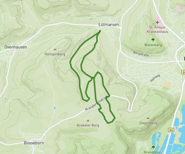 Lütmarser Wald 10 km