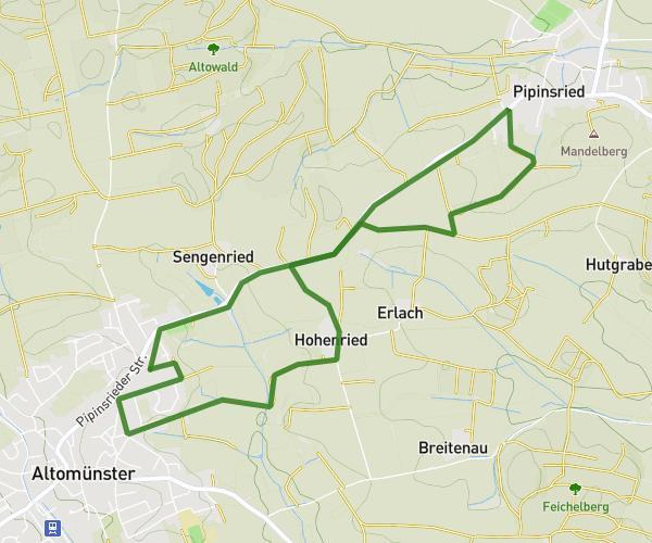 Altomünster - Pipinsried - und zurück