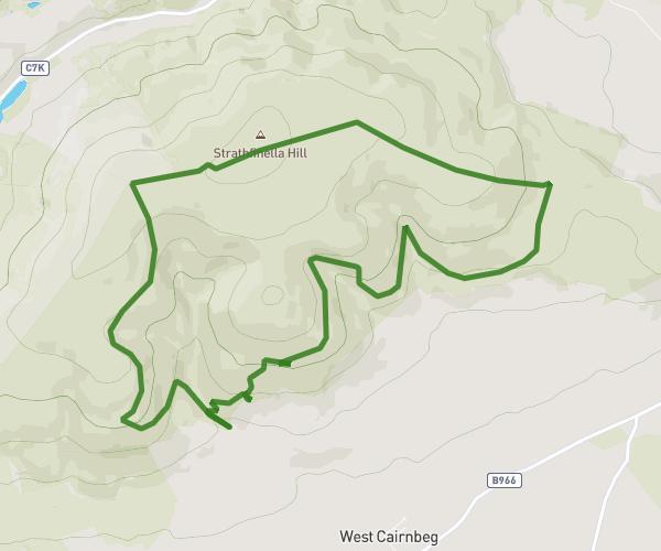 Strathinella 6.5 mile loop