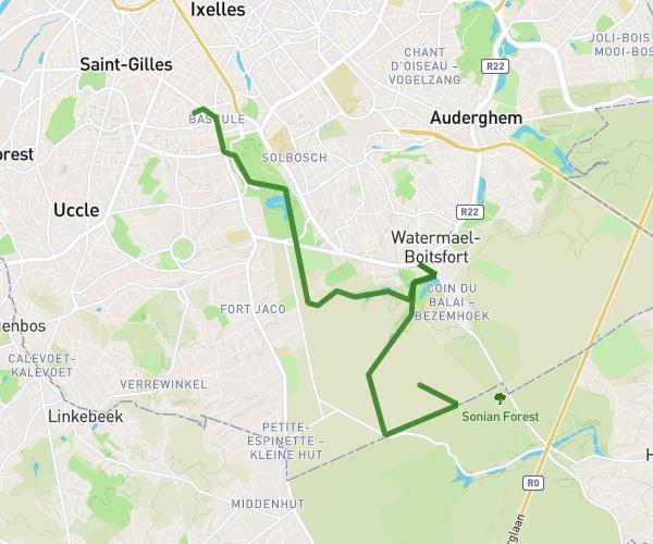 De 17 Rue Jean-Baptiste Colyns à Drève des Quatre Frênes