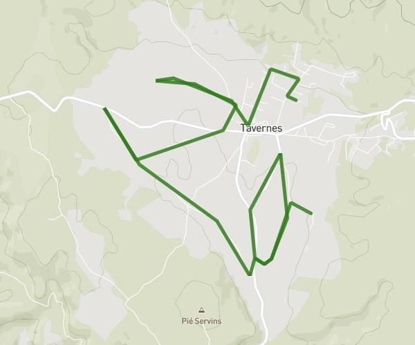 De Tavernes à Chemin de Cotignac