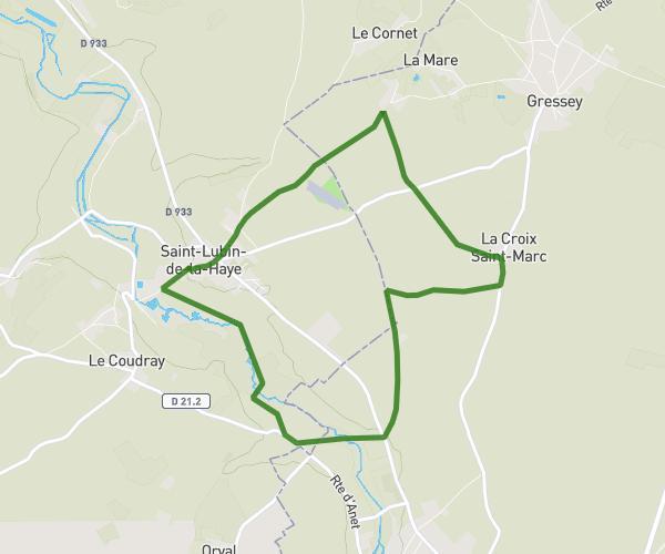 Entre saint Lubin et Houdan, des Pierres Plates, au Gué Maimbré