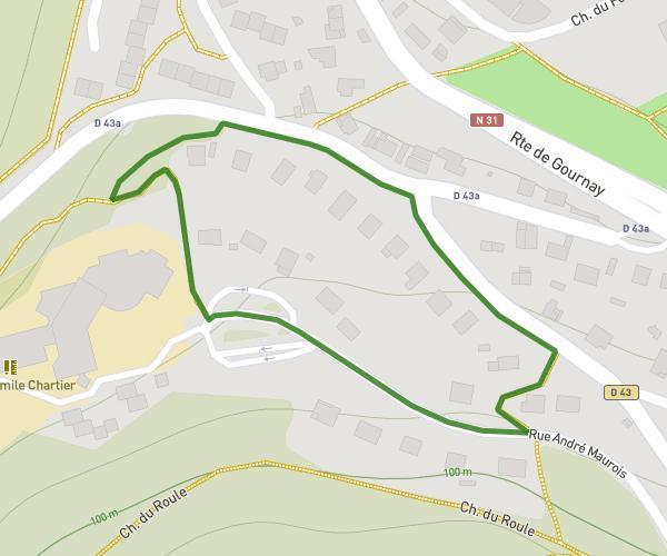 Circuit 700m trail Urbain Chartier à Darnétal