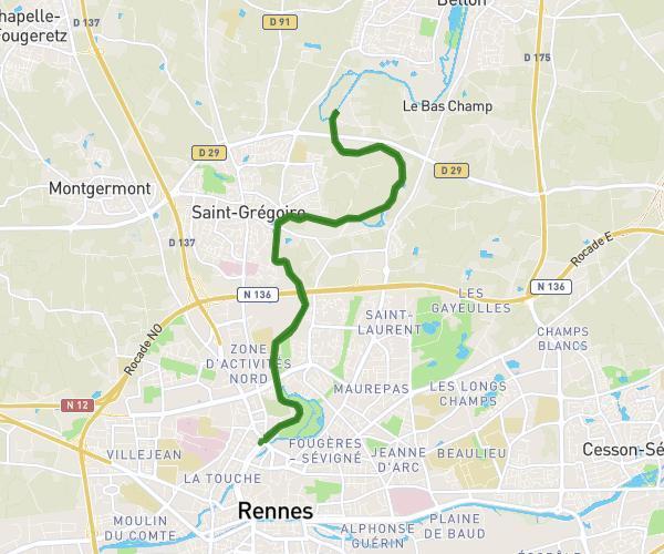 De Boulevard du Maréchal de Lattre de Tassigny à Rennes
